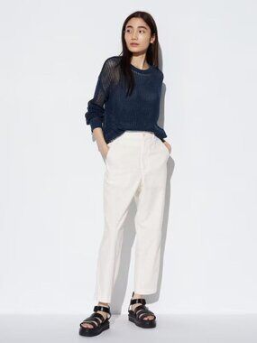 Uniqlo Linen Cotton Tapered Pants